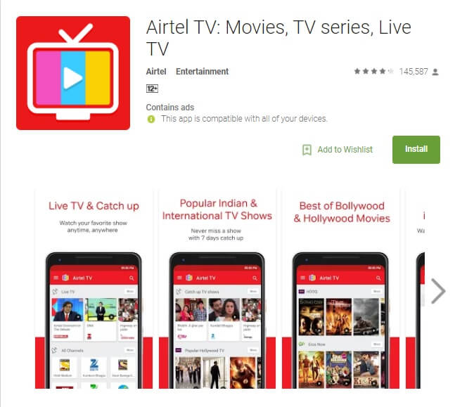 airtel live tv app download for android airtel live tv app download for android